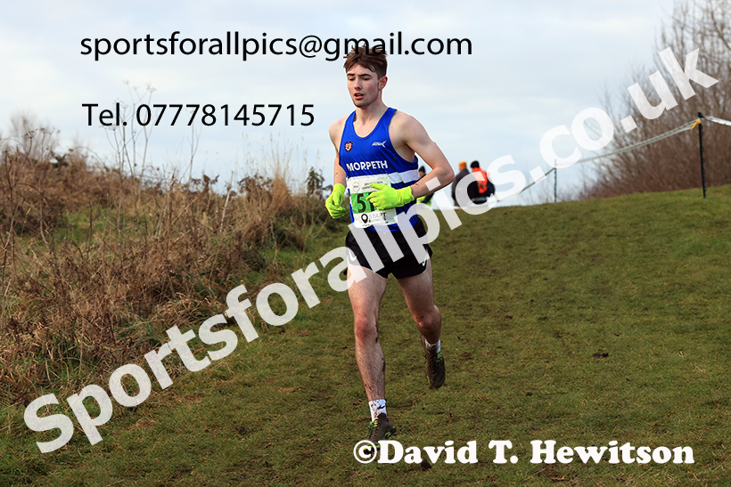 Mens under-20s 2024 NECAA Cross Country Champs., Temple Park, South Shields. Photo: David T. Hewitson/Sports for All Pics